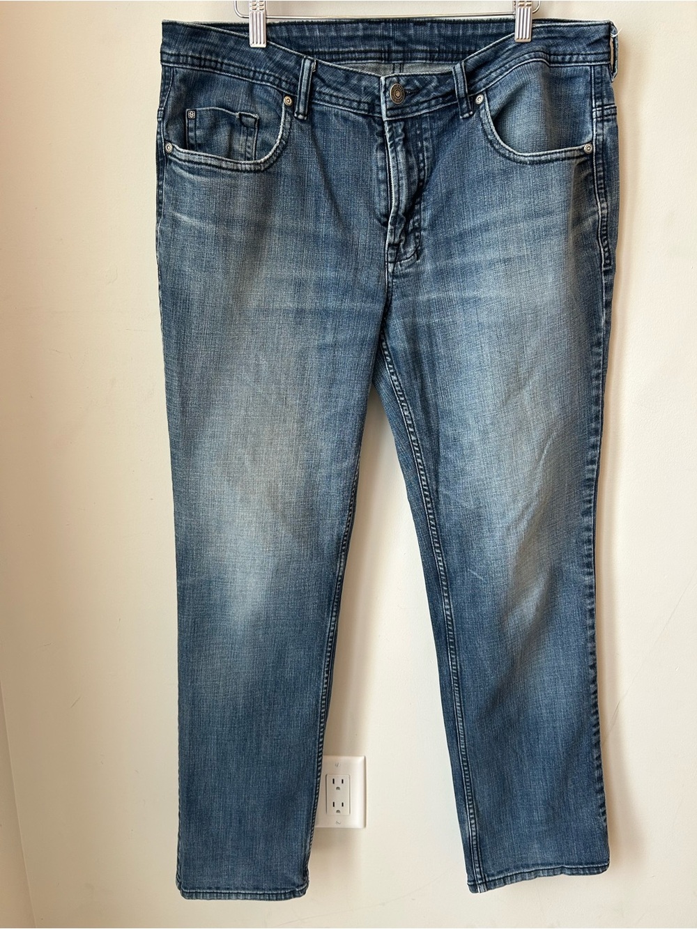Buffalo David Bitton Jackson-X Straight Leg Jeans 36x32 Blue Denim